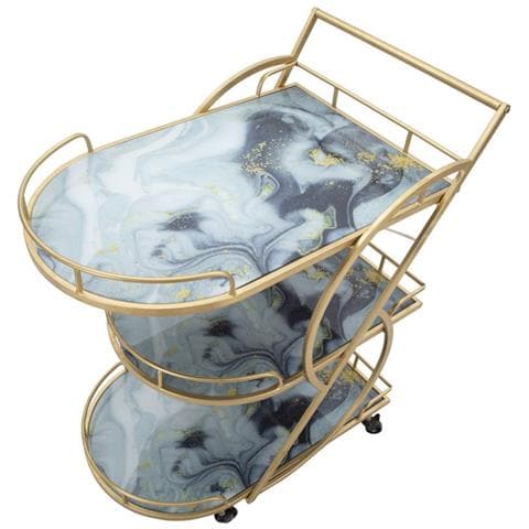 Carrello Marble Glass Mix Cm71x45,5x84,5 - Foto 5