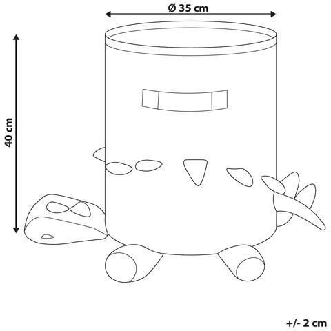 Cestino Per Bambini Dinosauro Bagnu Cotone Blu - Foto 7