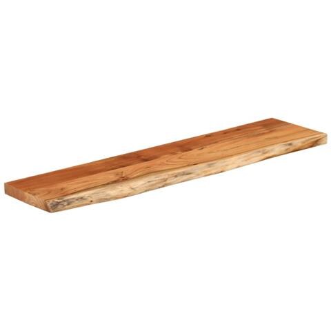 Piano Tavolo 160x40x2,5 Cm Rettangolare Legno Acacia Bordi Vivi - Foto 3