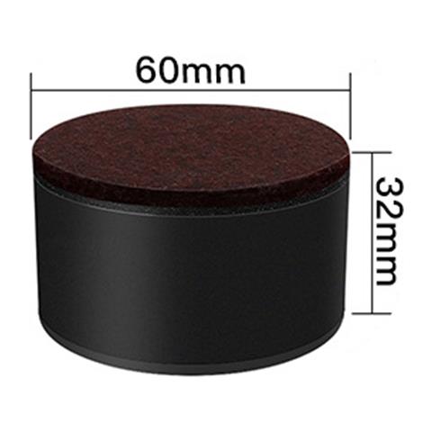 Alza Mobili Neri Rotondi - Cuscinetti Per Aumentare L'altezza B - Foto 1