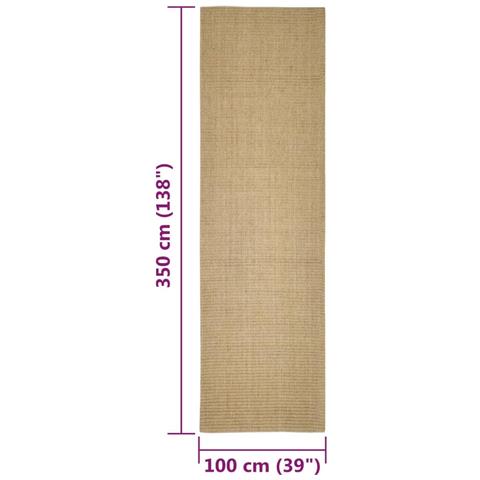 Tappeto in Sisal per Tiragraffi 100x350 cm - Foto 6