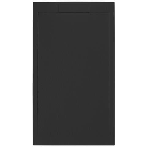 Piatto Doccia Rettangolare 140x80 Cm Effetto Pietra In Marmoresina Euphoria Nero Atene - Foto 1