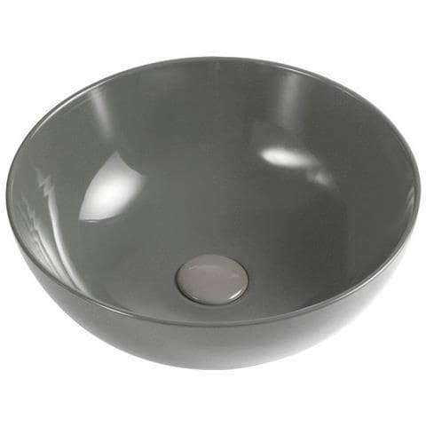 Bacinella D'appoggio D33 Cm In Ceramica Grigio Cemento - Foto 1