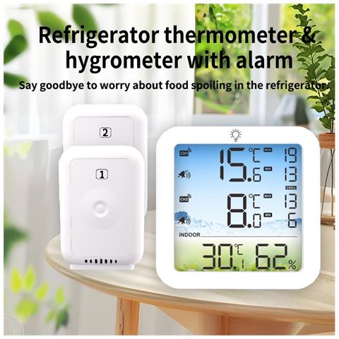 Termometro Per Frigorifero Digitale Con Sensore Esterno: Monitoraggio Preciso Della Temperatura - Foto 2