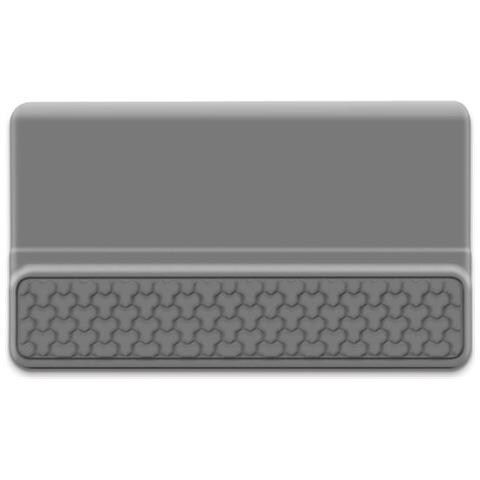 Tappetino Poggiapolsi In Silicone Per Tastiera - Supporto Ergonomico Integrato Per Una Digitazione Confortevole Grey - Foto 1