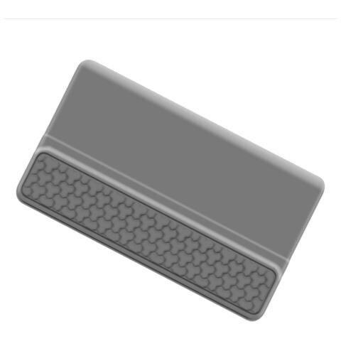 Tappetino Poggiapolsi In Silicone Per Tastiera - Supporto Ergonomico Integrato Per Una Digitazione Confortevole Grey - Foto 3