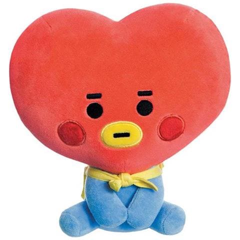 Peluche Mascotte Tata Baby In Poliestere Ultra Morbido Bt21, Blu / Rosso - Foto 1