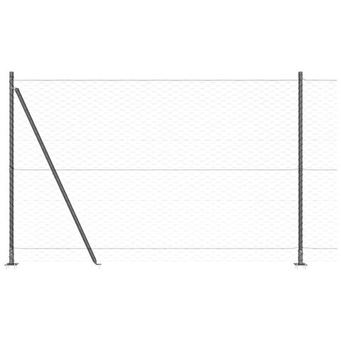Recinzione con pali. Grigio 1.5 x 100 m - Foto 1