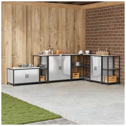 Mensola per il deposito in cucina Argento Acciaio inossidabile - Foto 2