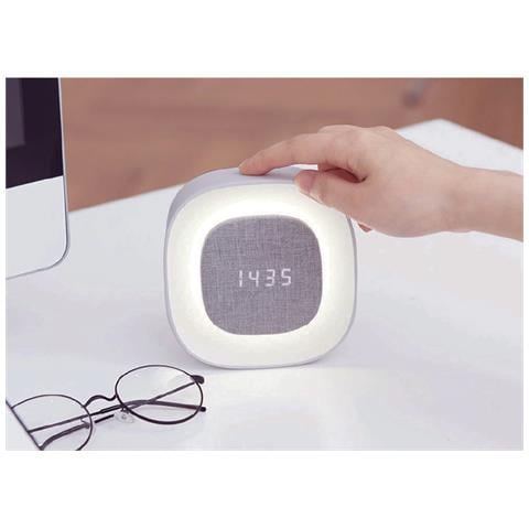 IC-CLOCK-56WH sveglia Sveglia digitale Grigio, Bianco - Foto 2