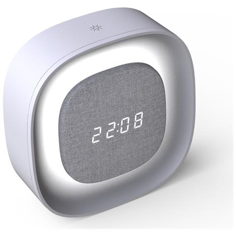 IC-CLOCK-56WH sveglia Sveglia digitale Grigio, Bianco - Foto 1