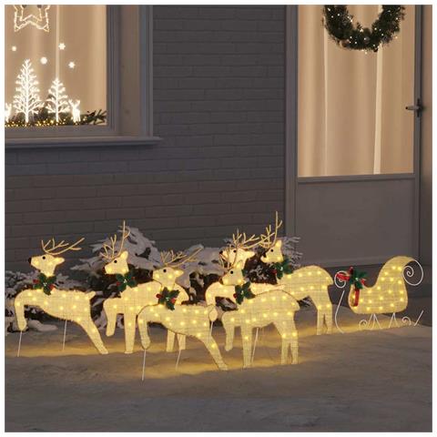 Renne LED 7 pcs Oro Tessuto - Foto 2