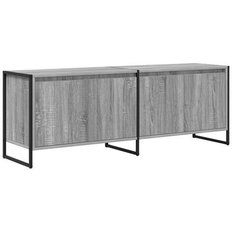 Mobile TV Grigio Sonoma 140 x 36 x 49.5 cm Legno multistrato - Foto 1