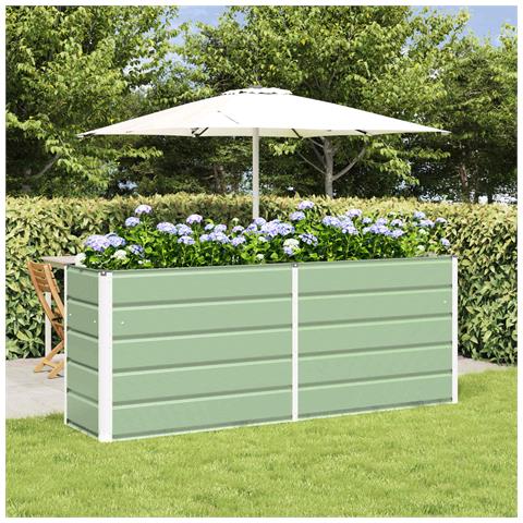 Fioriera Verde Pastello 480 x 50 x 45 cm Acciaio zincato - Foto 2