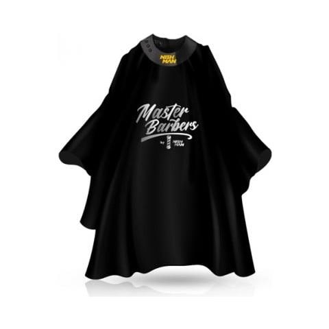 Cappotto Nero Da Barbiere Con Collo In Neoprene Master Barbers, - Foto 1