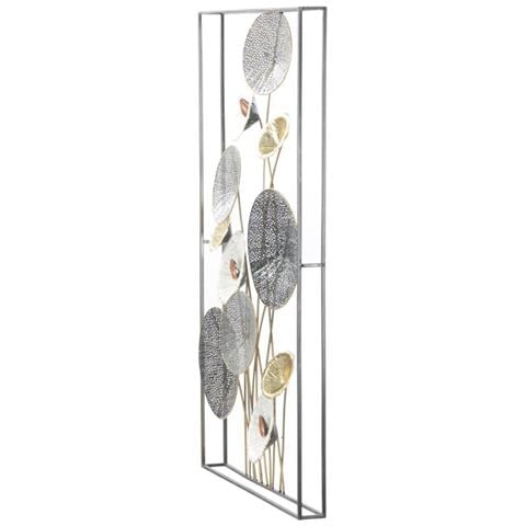 Decorazione In Metallo 3d Fiori 14-multicolore-metallo-50x6x90,5 Cm - Foto 2
