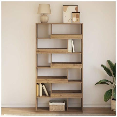 Libreria Rovere Artigianale 100x33x187,5 cm in Truciolato - Foto 2