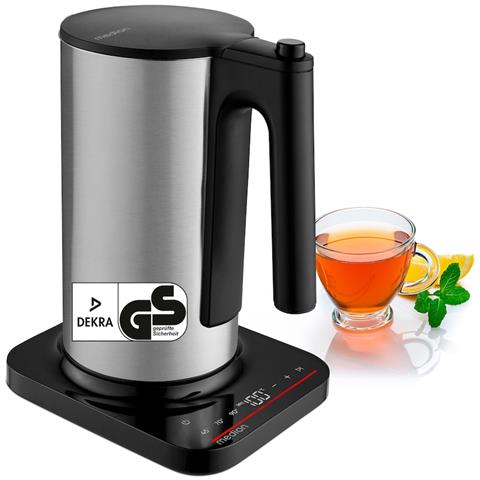 MD 12106 bollitore elettrico 1,5 L 2200 W Nero, Acciaio inox - Foto 2