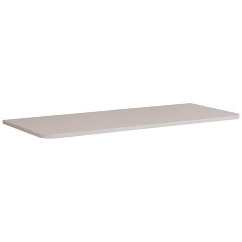 Piano lavabo 120 cm, Arrotondato, Marrone opaco, per lavabo da appoggio, LINEA - Foto 7
