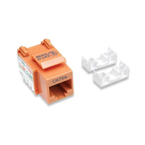 IWP-MD C5E / OR - Frutto Keystone RJ45 Cat5e UTP Arancione - Foto 1