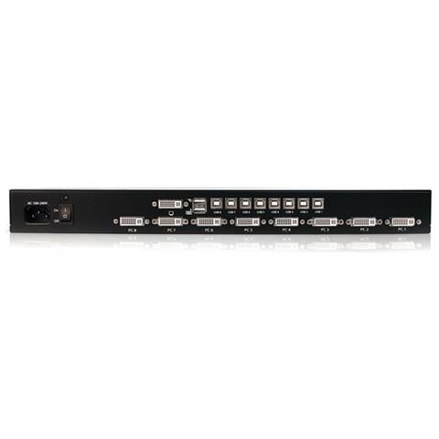 Switch KVM DVI USB a 8 porte montabile a rack 1U - Foto 3