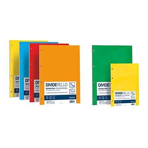 Favini A56Y304 Separatore Dividerello, 22 x 29.7 cm, Assortito, Confezione da 20 - Foto 1
