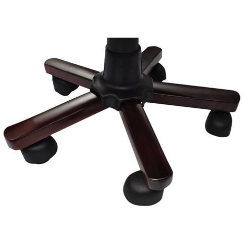 Poltrona Ufficio Chesterfield Direzionabile Pelle Caffé - Foto 5