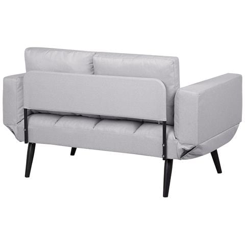 Divano Letto Con Rivestimento Grigio Chiaro Brekke - Foto 22