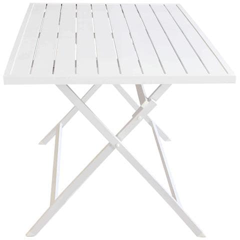 Abelus - Set Tavolo Da Giardino Pieghevole Salvaspazio In Alluminio 70 X 130 Comrpeso Di 2 Sedie In Alluminio E Textilene - Foto 2