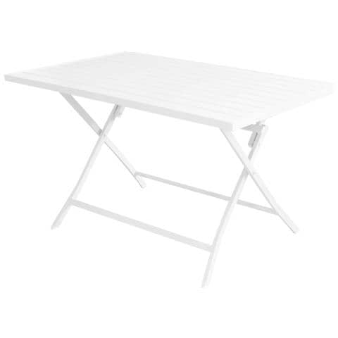Abelus - Set Tavolo Da Giardino Pieghevole Salvaspazio In Alluminio 70 X 130 Comrpeso Di 2 Sedie In Alluminio E Textilene - Foto 4