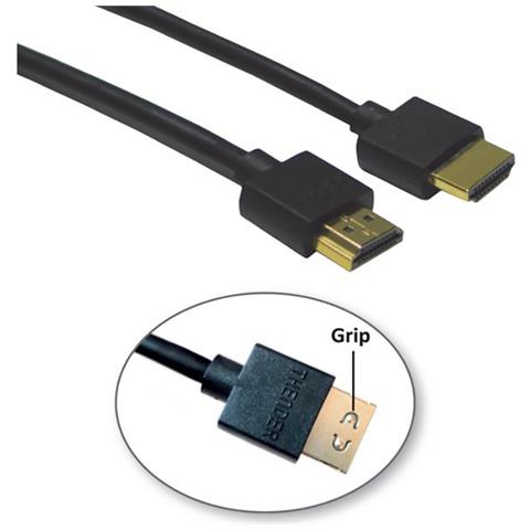 23-001.5sl 1.5m Cavo Hdmi-hdmi Heac Ultraslim High-speed 1.2ghz 48gbps Nero - Foto 1