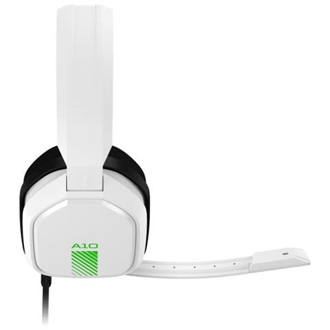 Cuffie Gaming A10 con Microfono Connessione Cablato Colore Bianco e Verde - Foto 4