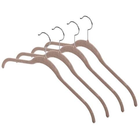 Domopak - Set 4 Appendiabiti Antiscivolo Beige - Foto 3