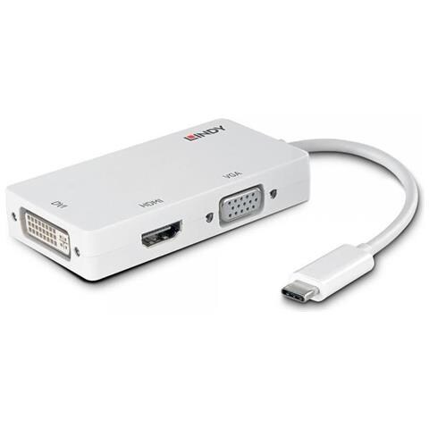 43273 cavo di interfaccia e adattatore USB-C HDMI / DVI / VGA Bianco - Foto 1