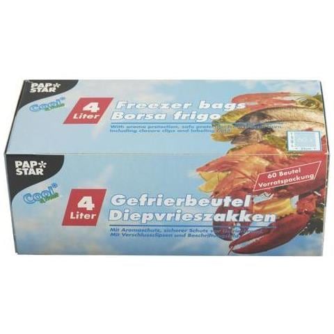 14161 Sacchetto Per Conservare Gli Alimenti 4 L 60 Pz Trasparente - Foto 1