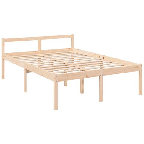 Letto per Anziani 135x190 cm Double in Legno Massello di Pino - Foto 9