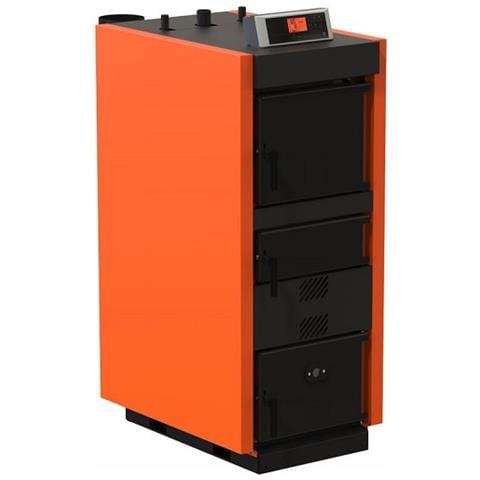 Stufa a Legna SLS32 con Potenza 32 Kw Colore Arancio - Foto 1