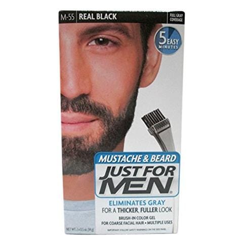 Gel Colorato Per Baffi E Barba M-55 Real Black, 1 Ciascuno (confezione Da 2) - Foto 1