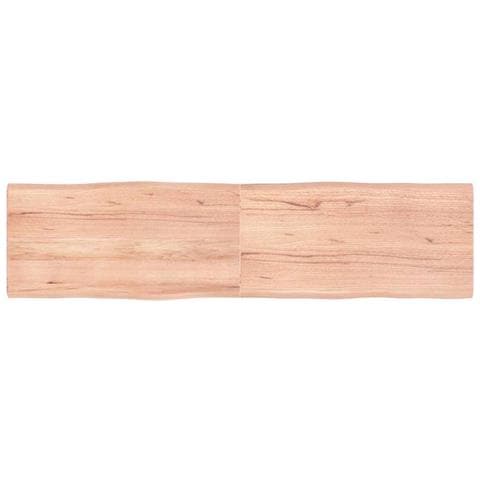 Piano Tavolo Marrone Chiaro 160x40x (2-4) cm Rovere Non Trattato - Foto 1
