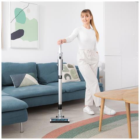 08403 scopa elettrica Aspirapolvere a bastone 2 in 1 Batteria Secco Senza sacchetto Nero, Blu, Acciaio inox - Foto 9