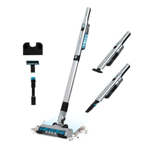 08403 scopa elettrica Aspirapolvere a bastone 2 in 1 Batteria Secco Senza sacchetto Nero, Blu, Acciaio inox - Foto 1