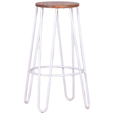 Sgabello Industriale In Legno Di Frassino (75 Cm) - Lisbona - Foto 1