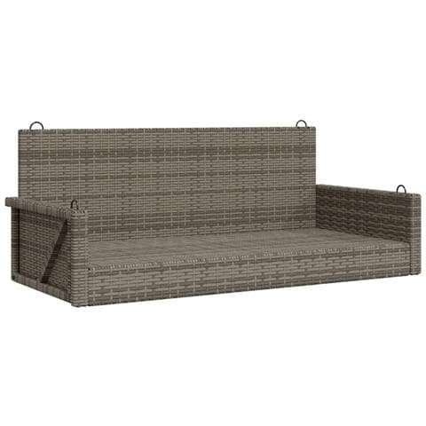 Panchina Dondolo Grigia 119x56x48 cm in Polyrattan - Foto 2