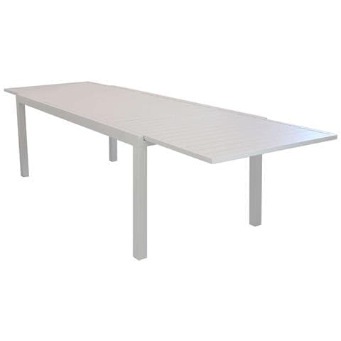 Tavolo Estensibile 200/300 Cm Da Giardino Con Struttura In Alluminio E Piano Effetto Doghe Orizzontali Frisco - Foto 1