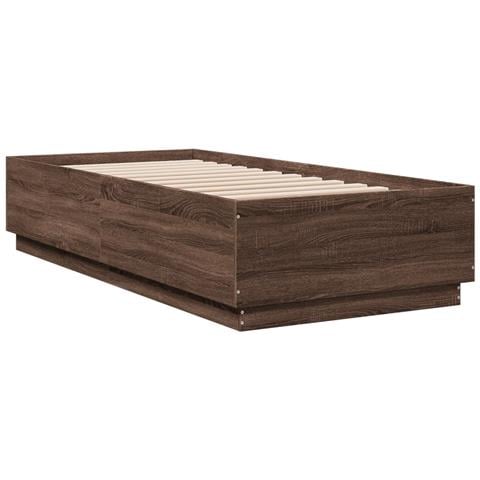 Giroletto Luci Led Rovere Marrone 90x200cm In Legno Multistrato - Foto 3