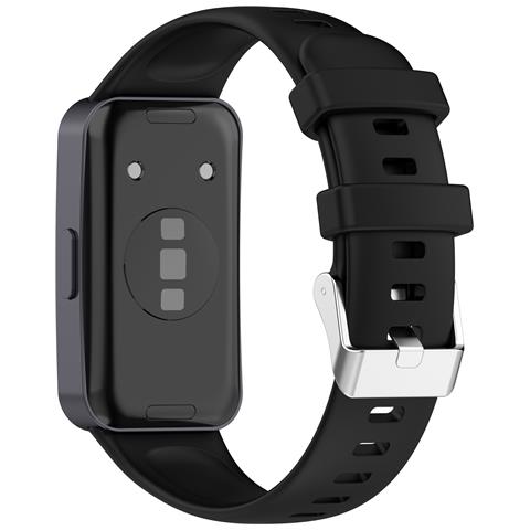 Cinturino In Silicone Liquido Morbido Per Huawei Band 9 E Band 8 Black - Foto 2
