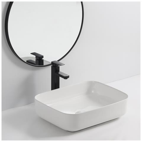 Lavabo Da Appoggio Bowl9391b In Ceramica 50x39x13 Cm. Bianco - Foto 1