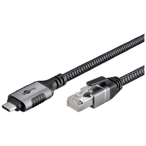 70753 adattatore per inversione del genere dei cavi USB C RJ-45 Nero, Argento - Foto 8