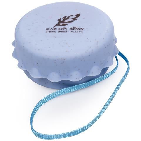 Bicchiere Pieghevole In Fibre Naturali 130ml. Realizzato In Canna Da Frumento, Con Lanyard Per Appendere. - Foto 1