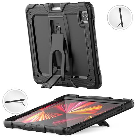 Custodia Per Ipad Mini 6 Con Supporto E Cintura: Elegante Protezione Nera - Foto 4